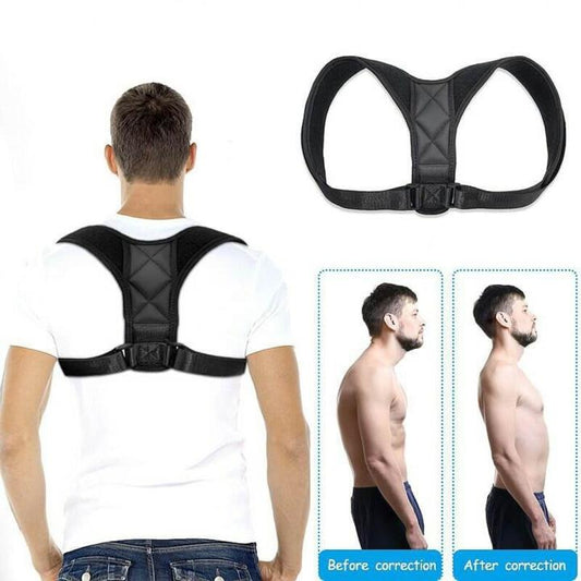 Body Posture Corrector Belt - Shoulder Support Relief and Back Pain Relief Belt - Adjustable Posture Support Brace for Men and Women,Shoulder Posture Corrector Belt - Adjustable, Comfortable, Shoulder Support Strap