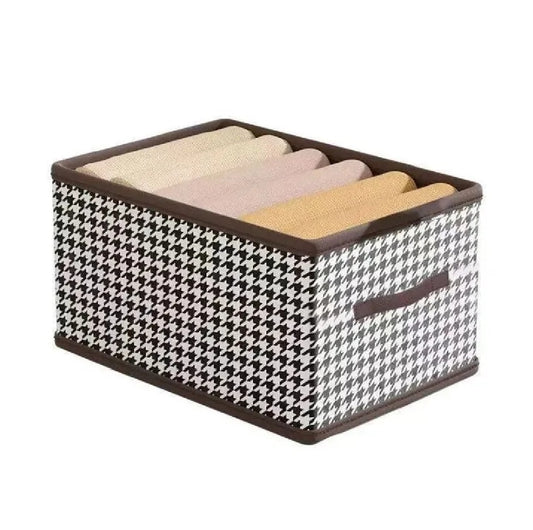 Foldable washable wadrobe Storage Box Folding Basket With Frame Clothing Organizer Drawer Cabinet Bin Containers For Wardrobe Bedroom Closet Home