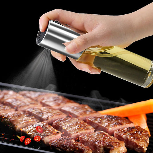 Stainless Steel Oil Vinegar Sprayer Oil Spray Bottle Dispenser for Kitchen 100 ML
