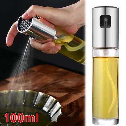 Stainless Steel Oil Vinegar Sprayer Oil Spray Bottle Dispenser for Kitchen 100 ML