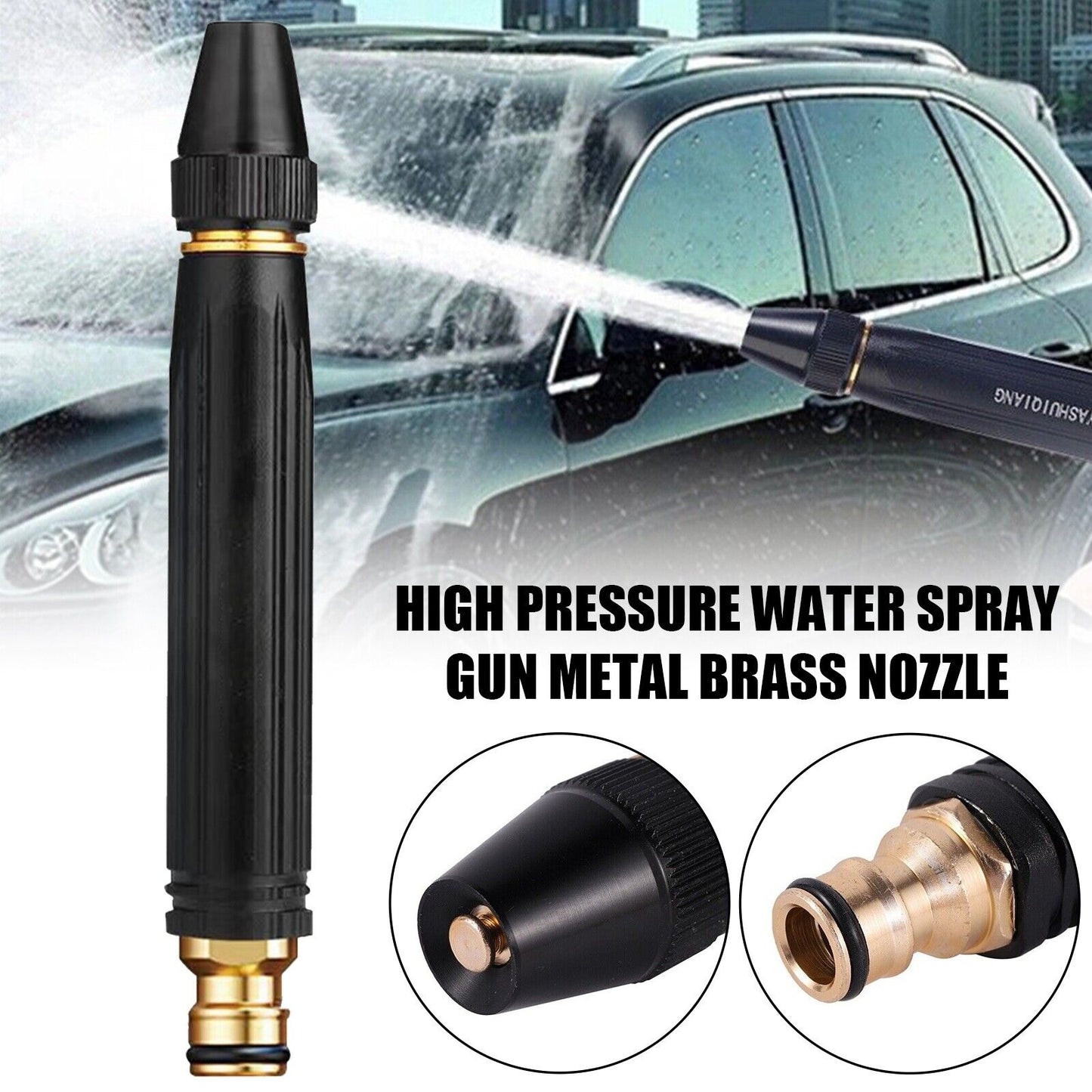 Nozzle For Car Wash - Car Wash Water Straight Nozzle Adjustable Water