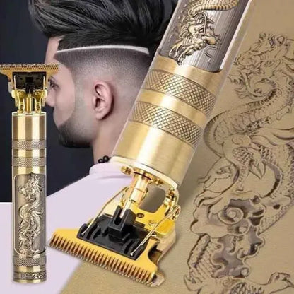 Premium Rechargeable Electric Trimmer with Ultra-Long Standby and Stainless Steel Cutter Head for Men's Grooming
