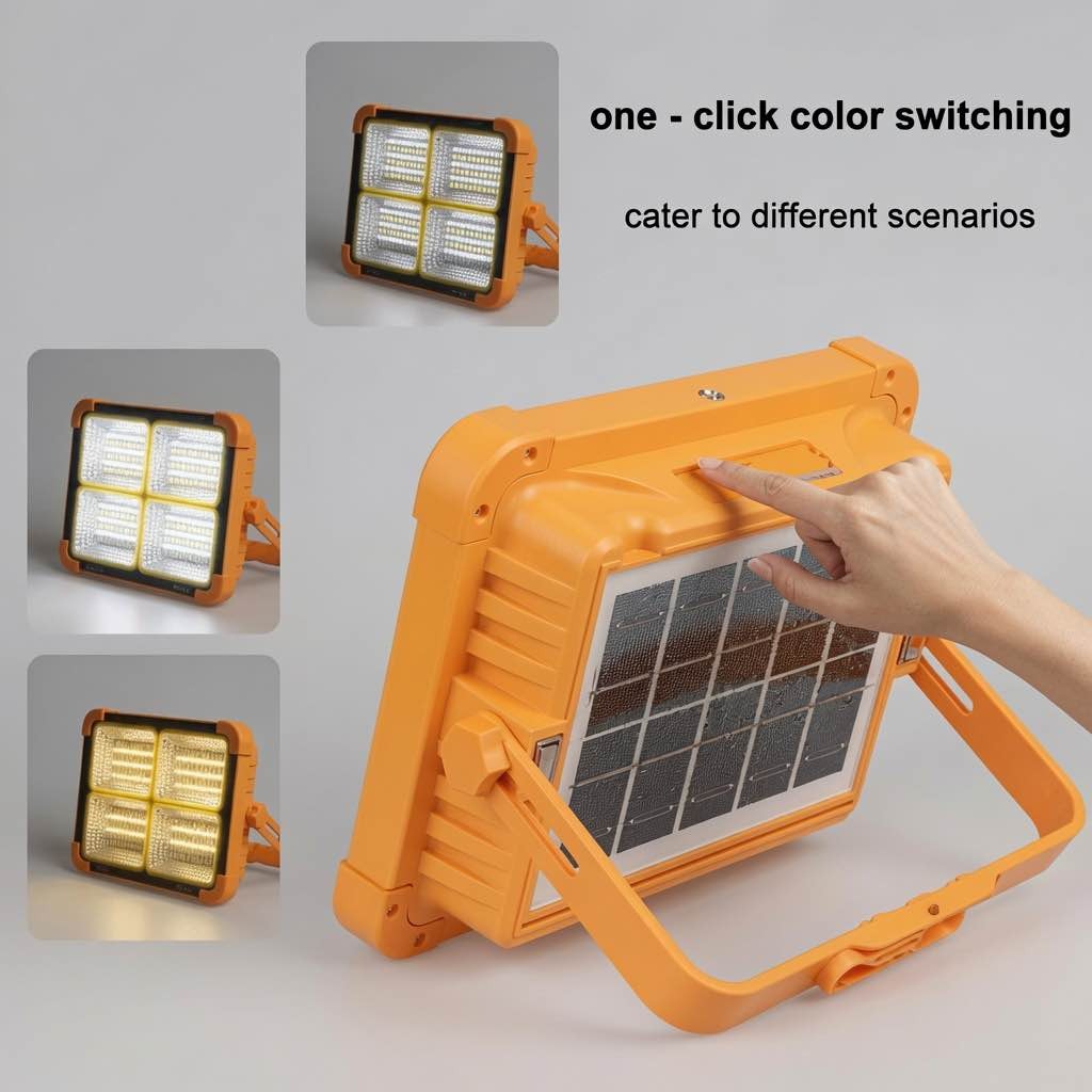 100W Rechargeable Solar LED