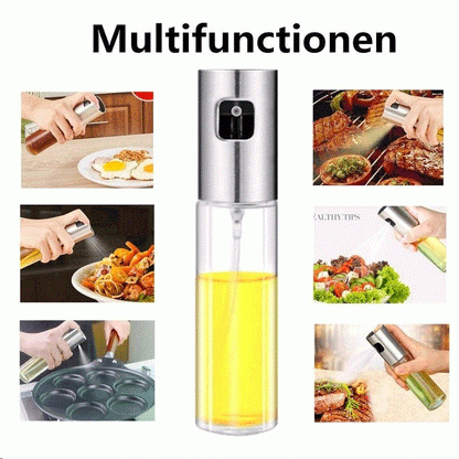 Stainless Steel Oil Vinegar Sprayer Oil Spray Bottle Dispenser for Kitchen 100 ML